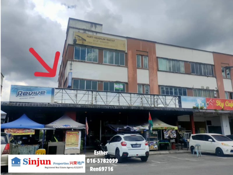 CORNER LEVEL 2 SHOP House FOR RENT JLN MATANG bt5 Twin one Avenue kuching Petrajaya