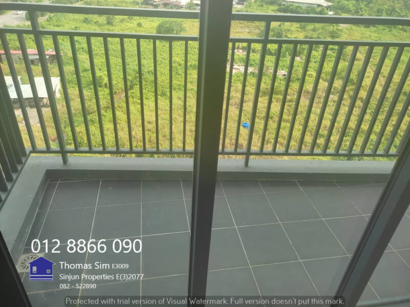 Furnished Condo Vantage@Tamu Level 7 Facing Green Stampin Tengah Kuching for RENT