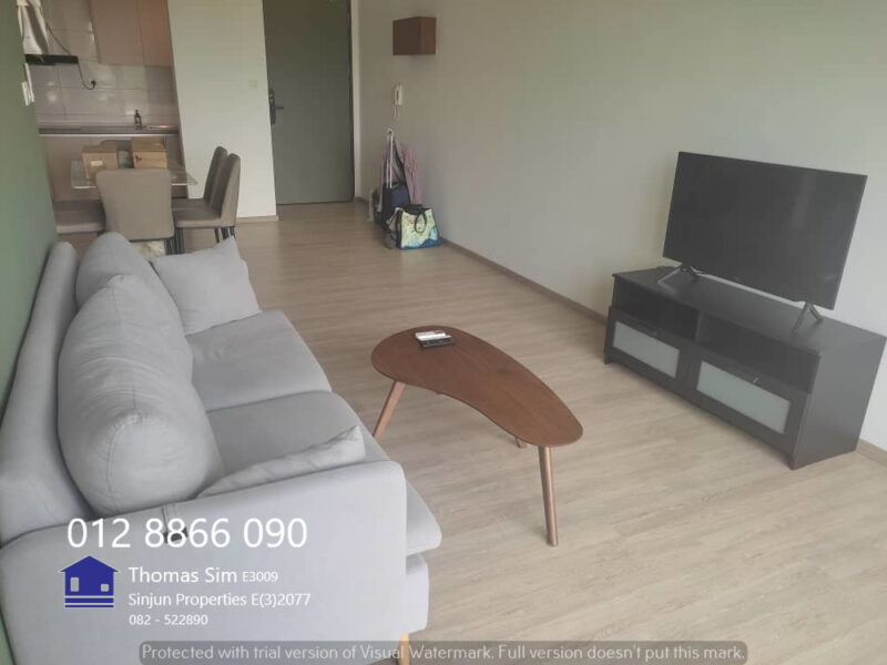 Furnished Condo Vantage@Tamu Level 7 Facing Green Stampin Tengah Kuching for RENT