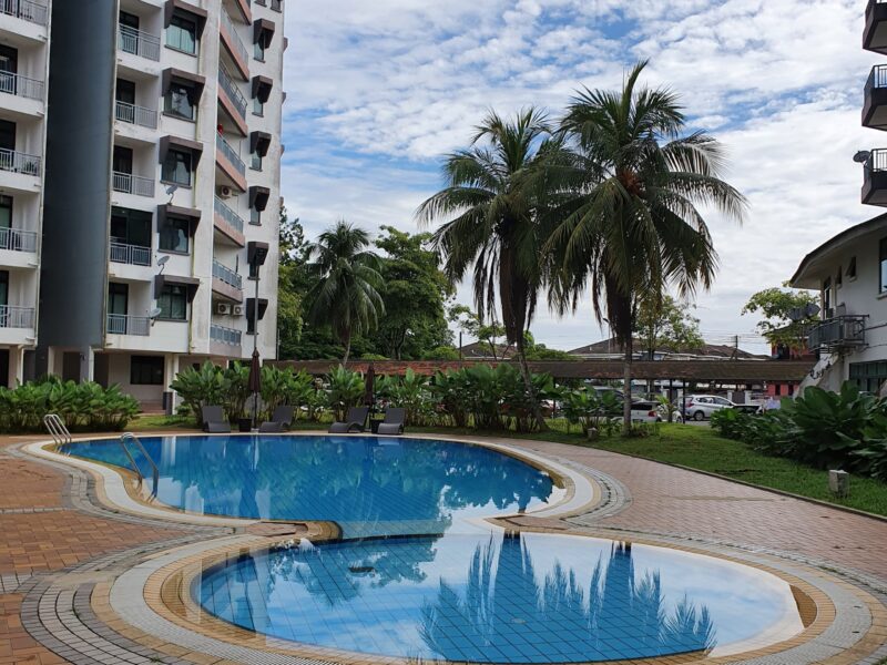 Village Grove condo ( furnished ) at level 3 at BDC Kuching for SALE