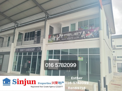 FOR RENT Shop house Pines square commercial 2 storey CORNER GROUND FLOOR behind UNACO Mjc Batu kawah kuching