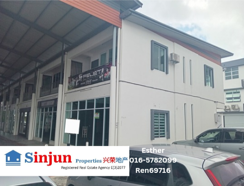 FOR RENT Shop house Pines square commercial 2 storey CORNER GROUND FLOOR behind UNACO Mjc Batu kawah kuching