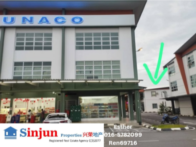 FOR RENT Shop house Pines square commercial 2 storey CORNER GROUND FLOOR behind UNACO Mjc Batu kawah kuching