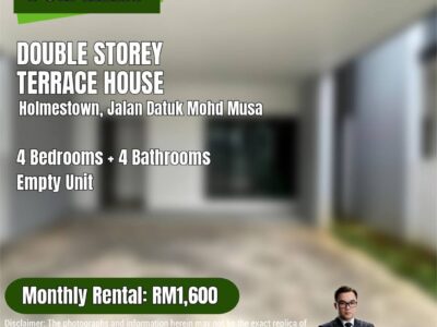 Double Storey Terrace Intermediate @ Holmestown Jalan Datuk Mohd Musa, Kota Samarahan FOR RENT