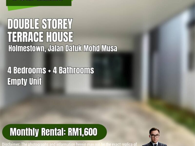 Double Storey Terrace Intermediate @ Holmestown Jalan Datuk Mohd Musa, Kota Samarahan FOR RENT