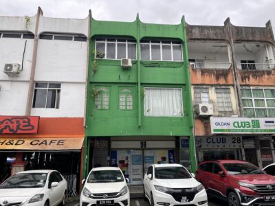 Lorong Rubber 12 three storey intermediate commercial shophouse.