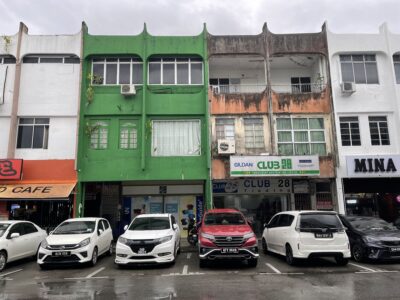 Lorong Rubber 12 three storey intermediate commercial shophouse.