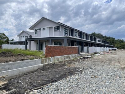 Taman Sedia near completion brand new double storey terraced houses.