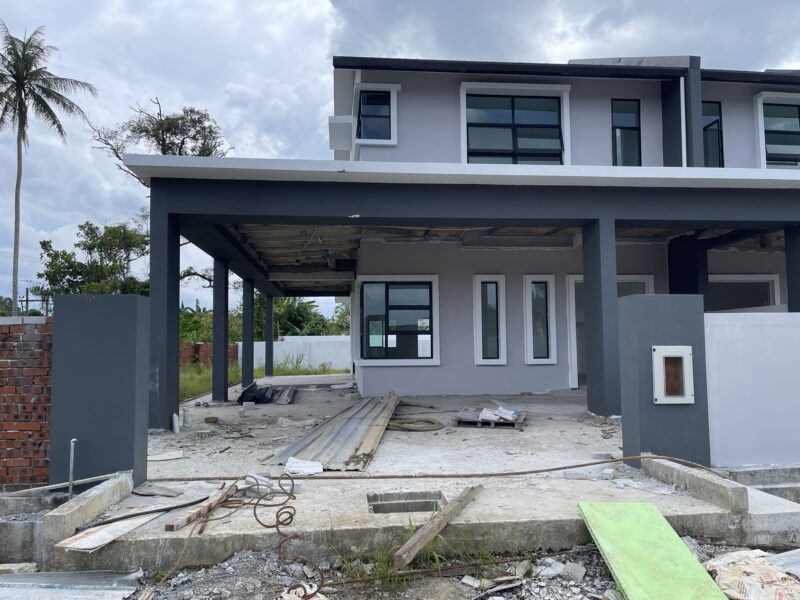 Taman Sedia near completion brand new double storey terraced houses.