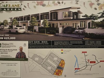 Oakland Garden Jln Stephen Yong under construction double storey terraced houses.