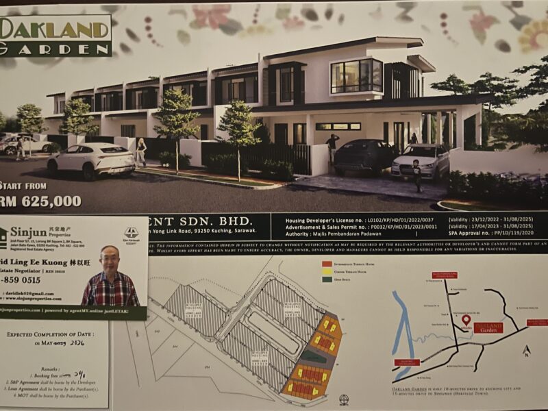 Oakland Garden Jln Stephen Yong under construction double storey terraced houses.