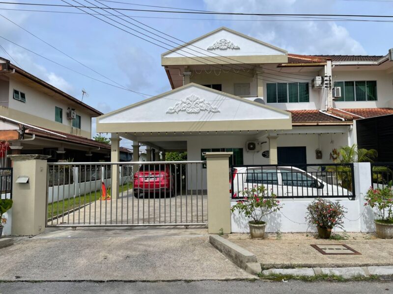 Lorong Taman Satria Jaya 1, Jalan Matang double storey semi detached house.