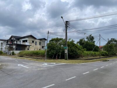 Lorong Pustaka 2A Petra Jaya vacant residential bungalow lot.