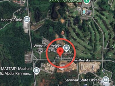Lorong Pustaka 2A Petra Jaya vacant residential bungalow lot.