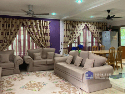 Double Storey Semi-Detached House at Taman Charming, Sungai Maong Ulu, Kuching For Sale