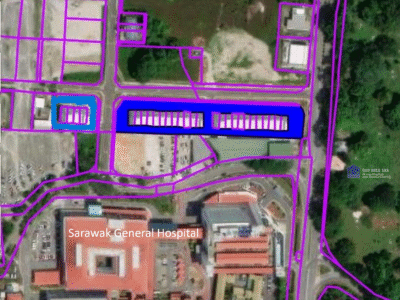 24 Units of New Shophouses next to Sarawak General Hospital, Kuching For Rent – Commercial Unit From RM2,500 per month