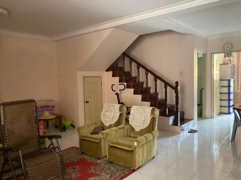 Double Storey Intermediate Terraced House at Jalan Stapok, Kuching For Sale