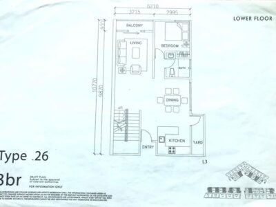 Duplex Penthouse Apartment at De Lofts Residences For Sale