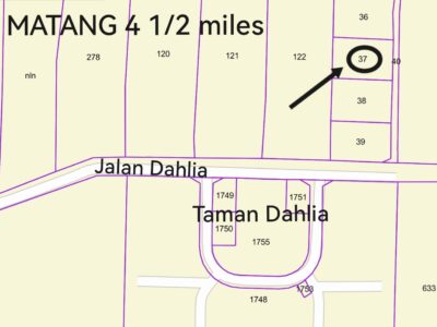Agricultural land @ 4 1/2 miles Matang, Kuching for SALE