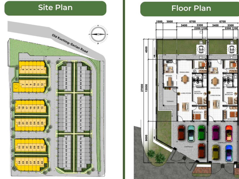 Single Storey Terrace at Taman Leviticus 2, Tapah, Siburan For Project SALE