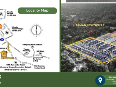 Single Storey Terrace at Taman Leviticus 2, Tapah, Siburan For Project SALE