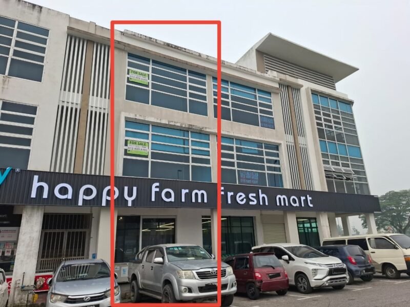 Prime 3-storey Commercial shop facing main Jalan Matang Baru, Kuching FOR SALE
