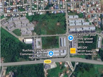 3-Storey Intermediate Shophouse at Kuching City Mall for Sale